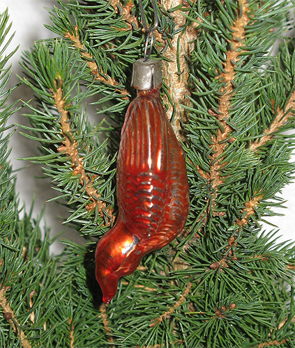 Новогодняя игрушка - хищная птица